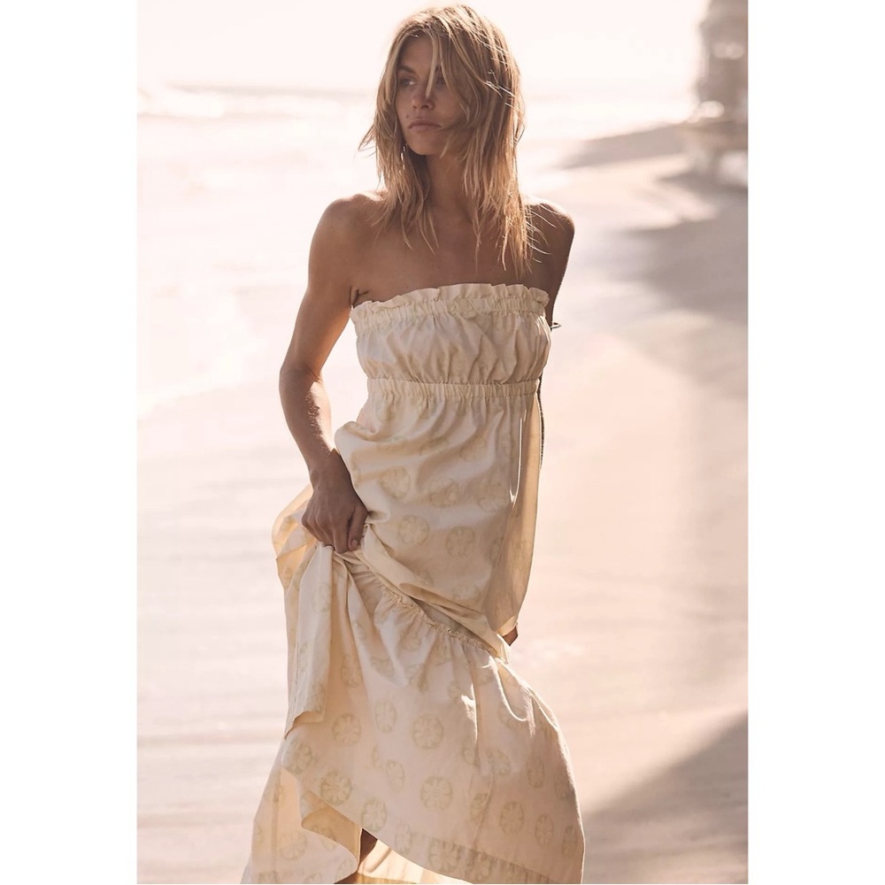 Free People Leanna Tub Dress in Ivory NWT SZ XL - Picture 3 of 12